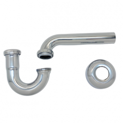 PTB0013 1-1/2" Brass P-Trap Drain